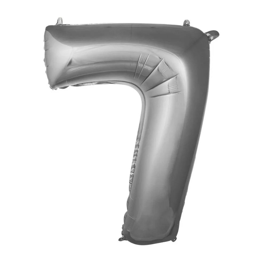 Folyo Balon Gümüş 7 34 İnç 76 Cm